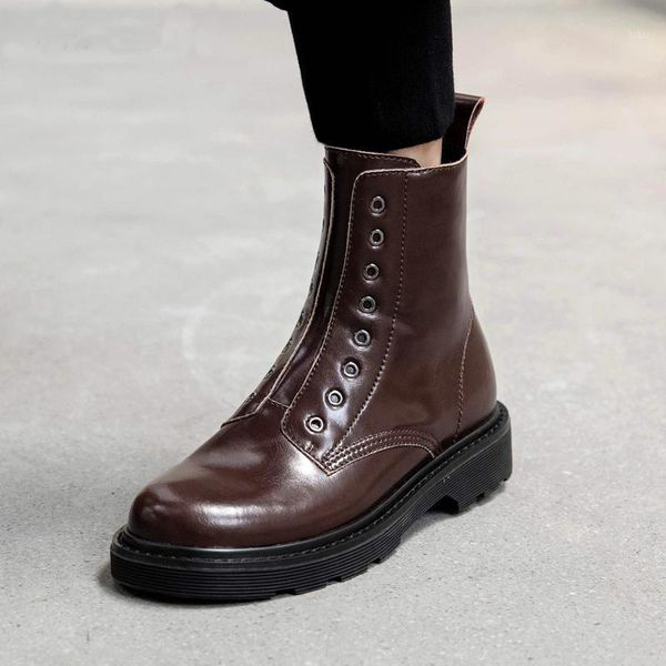 boots 2021 winter ankle women's shoes split leather round toe zipper motorcycle vintage handsome mujer1, Black
boots 2021 winter ankle women's shoes split leather round toe zipper motorcycle vintage handsome mujer1, Black