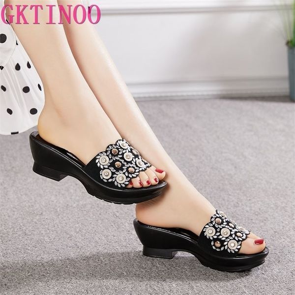 gktinoo slipper's 2020 ladies slippers women wedges heels fashion rhinestone summer shoes geuine leather y200423, Black
gktinoo slipper's 2020 ladies slippers women wedges heels fashion rhinestone summer shoes geuine leather y200423, Black