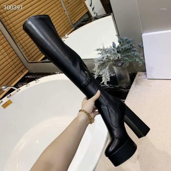 boots over-the-knee for women thick high heel waterproof platform elastic female zipper quality 2021 fashion show1, Black
boots over-the-knee for women thick high heel waterproof platform elastic female zipper quality 2021 fashion show1, Black