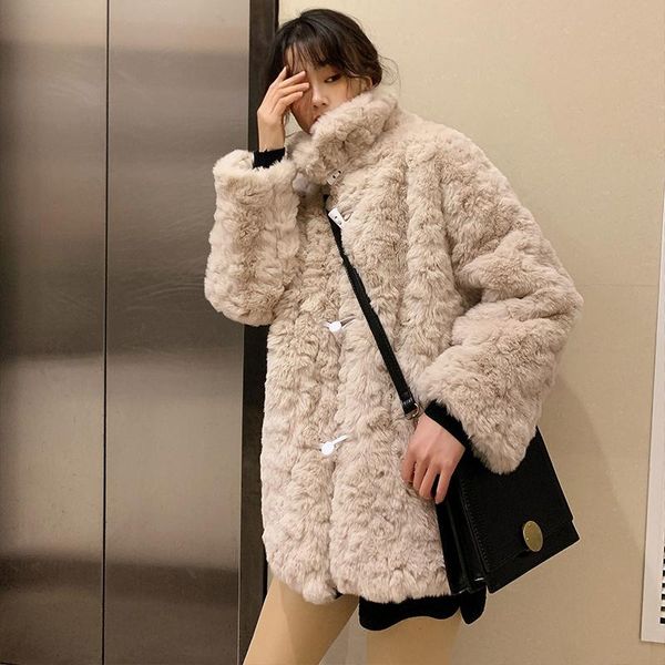 women's fur & faux winter coat women with long sleeve plus size warm fluffy furry fake jacket overcoat, Black
women's fur & faux winter coat women with long sleeve plus size warm fluffy furry fake jacket overcoat, Black