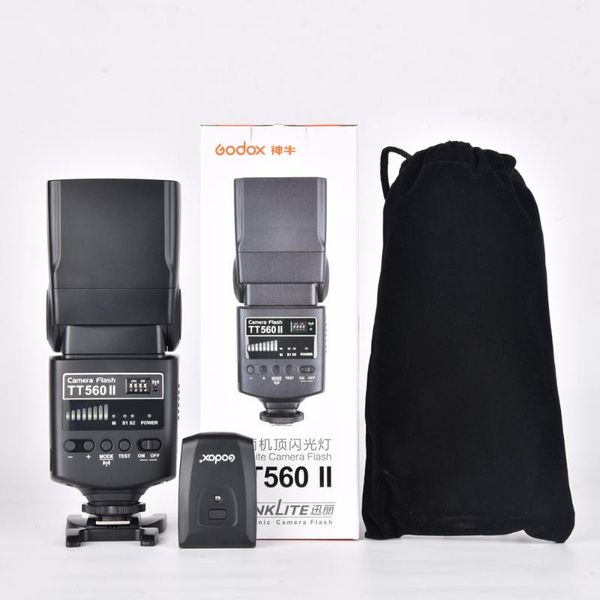 flashes godox flash560ii gn38 build-in 433mhz wireless transmission+ channels transmitter + black flash bag for all dslr cameras
flashes godox flash560ii gn38 build-in 433mhz wireless transmission+ channels transmitter + black flash bag for all dslr cameras