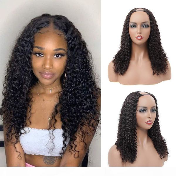 unprocessed kinky curly u part brazilian human hair wig 10-24 inch 130% density natural color can be dyed for black women, Black;brown
unprocessed kinky curly u part brazilian human hair wig 10-24 inch 130% density natural color can be dyed for black women, Black;brown