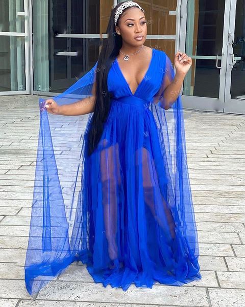 blue simple elegant prom dresses v neck tulle cape long a-line women formal party evening gowns custom made plus size, Black
blue simple elegant prom dresses v neck tulle cape long a-line women formal party evening gowns custom made plus size, Black