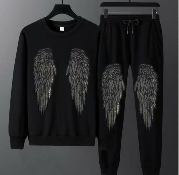 men's sportswear tracksuit men casual brand rhinestones autumn warm design, Gray
men's sportswear tracksuit men casual brand rhinestones autumn warm design, Gray