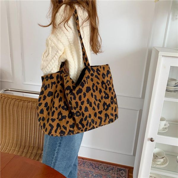 hylhexyr fashion leopard print shoulder bag women corduroy soft casual tote versatile canvas shopper bags for girls students
hylhexyr fashion leopard print shoulder bag women corduroy soft casual tote versatile canvas shopper bags for girls students