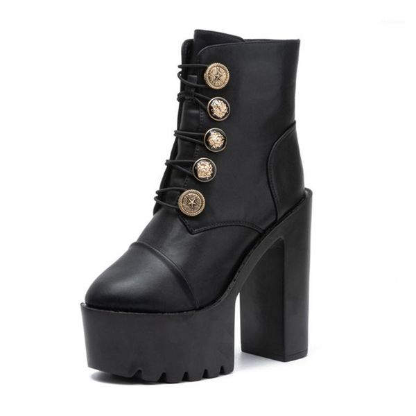boots lucyever super high heels platform ankle women zipper lace up pu leather female round toe thick shoes woman1, Black
boots lucyever super high heels platform ankle women zipper lace up pu leather female round toe thick shoes woman1, Black