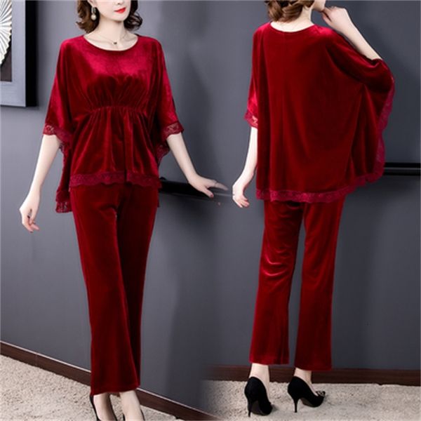 middle age piece defines of women's clothes batwing upper sleeve *pants wholesale femme clothing sets kiz7, White 
middle age piece defines of women's clothes batwing upper sleeve *pants wholesale femme clothing sets kiz7, White