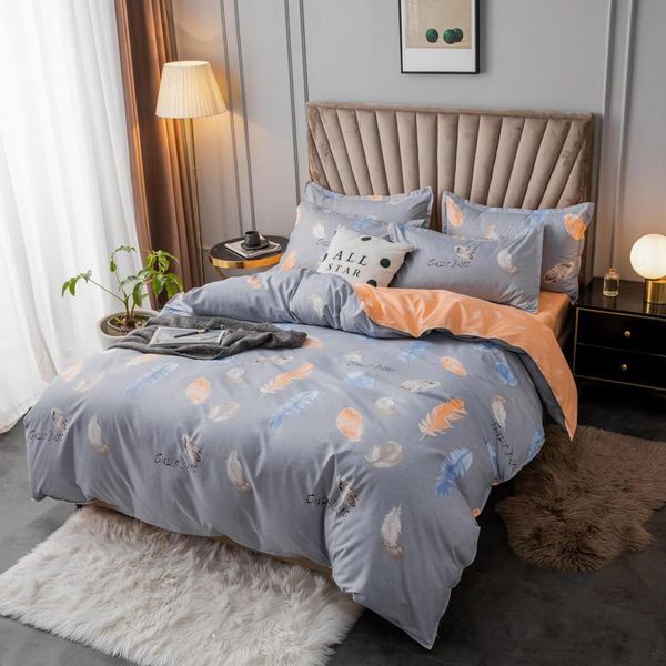 simple style bedding sets single size colcha de cama casal feather pattern quilts covers set with bed sheet for double bed
simple style bedding sets single size colcha de cama casal feather pattern quilts covers set with bed sheet for double bed