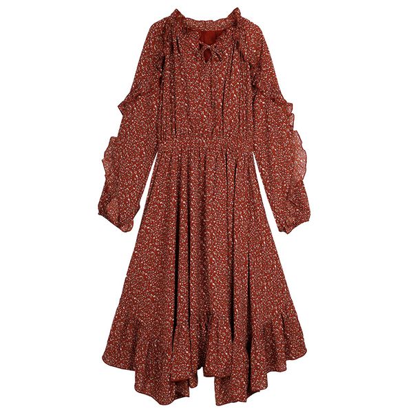 2021 new female chiffon dressspring spring new carmesin fashion high-waist irregular flounces hem women's floral 9q xslc, Black;gray
2021 new female chiffon dressspring spring new carmesin fashion high-waist irregular flounces hem women's floral 9q xslc, Black;gray