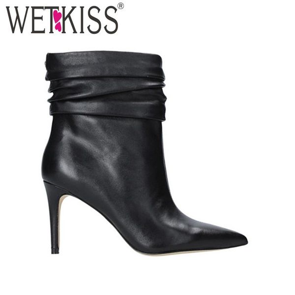 wetkiss women fashion slouch pleated ankle boots pointed toe booties stiletto heel boot black lady thin high heels shoes
wetkiss women fashion slouch pleated ankle boots pointed toe booties stiletto heel boot black lady thin high heels shoes
