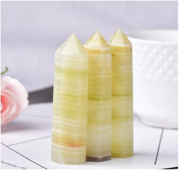 1pc natural crystal point light yellow afghan jade healing quartz tower wand ornament for home decor reiki energy stone jllufm, Black
1pc natural crystal point light yellow afghan jade healing quartz tower wand ornament for home decor reiki energy stone jllufm, Black