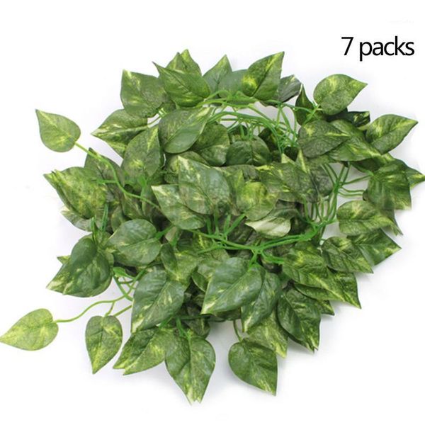 decorative flowers & wreaths 7-packs/set creeper leaf plastic artificial vine wall garden decor green1
decorative flowers & wreaths 7-packs/set creeper leaf plastic artificial vine wall garden decor green1
