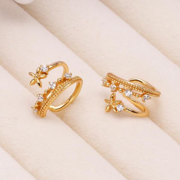 hoop & huggie 2021 earring sterling golden plated clove flower side clip sweet super fairy earrings boucle d'oreille bijoux femme, Golden;silver
hoop & huggie 2021 earring sterling golden plated clove flower side clip sweet super fairy earrings boucle d'oreille bijoux femme, Golden;silver