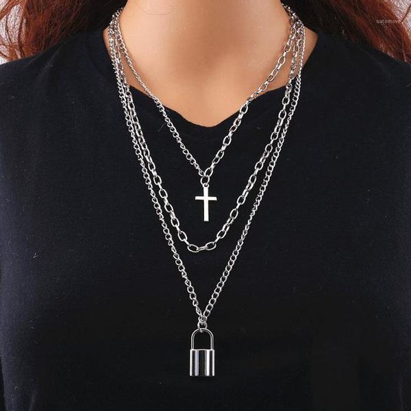 2020 new multilayer hip hop long chain necklace for women men punk jewelry gifts key cross pendant necklaces accessories gift1, Golden;silver
2020 new multilayer hip hop long chain necklace for women men punk jewelry gifts key cross pendant necklaces accessories gift1, Golden;silver