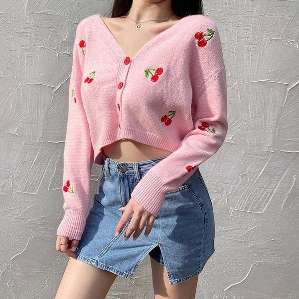 women's knits & tees casual knitted women's loose cardigan fashion floral embroidery college style sweater fall winter 2021 v neck, White
women's knits & tees casual knitted women's loose cardigan fashion floral embroidery college style sweater fall winter 2021 v neck, White