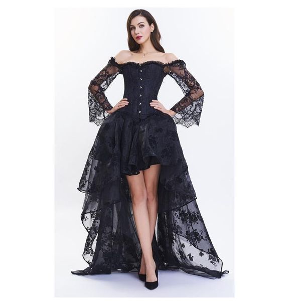 lace lingerie korset gothic dress with bustier set steampunk corset costume women slimming party club body shaper, Black;white
lace lingerie korset gothic dress with bustier set steampunk corset costume women slimming party club body shaper, Black;white