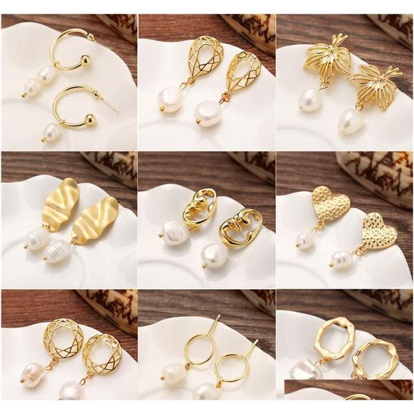 bohemian mix designs irregular pearl dangle earrings for women brincos geometric drop earring wedding part sqctnr dh_seller2010, Silver
bohemian mix designs irregular pearl dangle earrings for women brincos geometric drop earring wedding part sqctnr dh_seller2010, Silver
