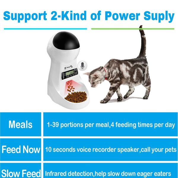 3l matic dog cat feeder pet food dispenser with voice record pet dog cat drinking feeding bowl lcd screen dry fo wmtfxv
3l matic dog cat feeder pet food dispenser with voice record pet dog cat drinking feeding bowl lcd screen dry fo wmtfxv