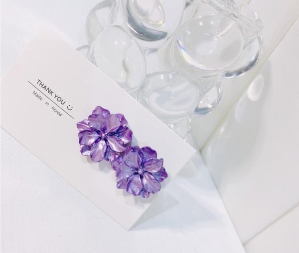 the 2020 new korean style cute little clear purple flowers retro simple earrings for student girls 504, Golden;silver
the 2020 new korean style cute little clear purple flowers retro simple earrings for student girls 504, Golden;silver