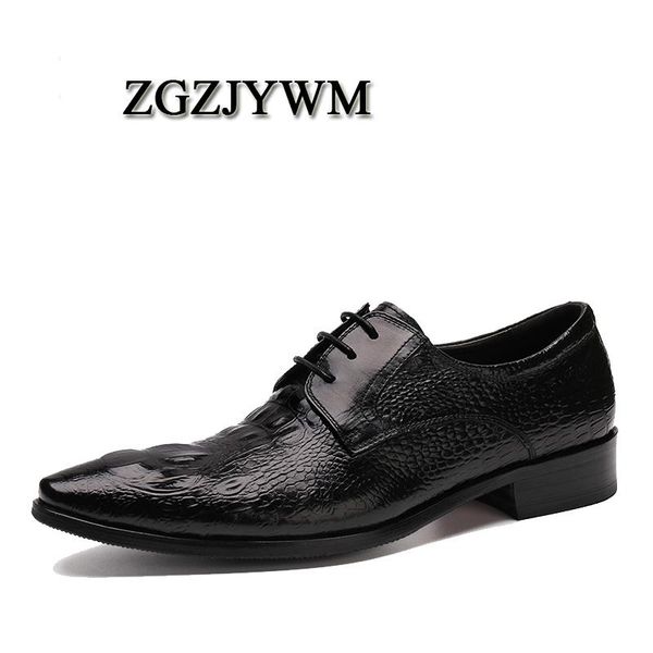 zgzjywm new arrival comfortable brand crocodile pattern genuine leather lace-up pointed toe flats oxfords men shoes, Black
zgzjywm new arrival comfortable brand crocodile pattern genuine leather lace-up pointed toe flats oxfords men shoes, Black