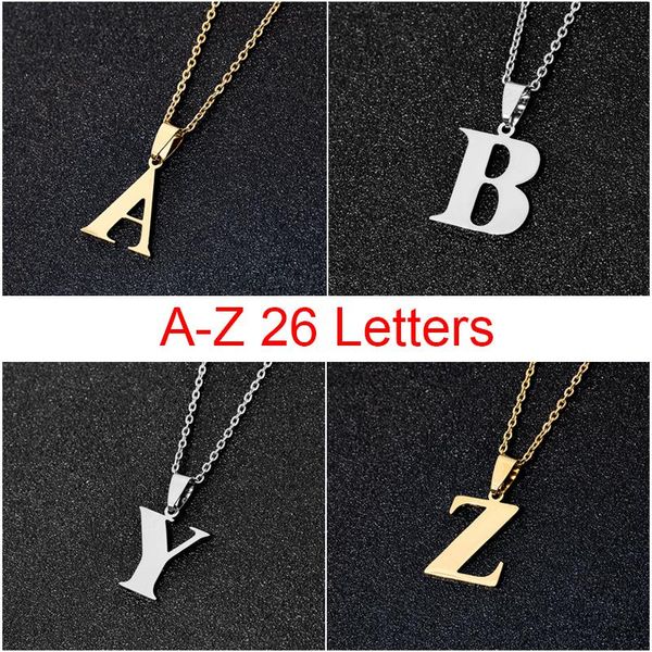 trendy a-z small letters necklace for women/girls stainless steel initial pendant thin chain english letter jewelry alfabet gift, Silver
trendy a-z small letters necklace for women/girls stainless steel initial pendant thin chain english letter jewelry alfabet gift, Silver