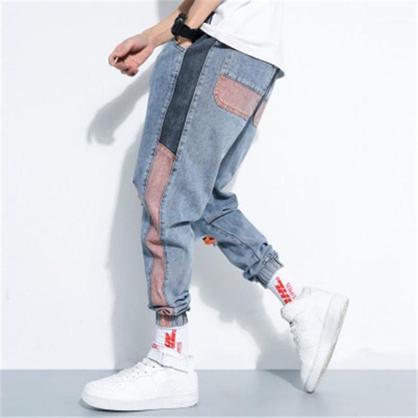 biker mid waist jeans man loose hole jeans fashion korean version trend drawstring casual trousers clothing designer hiphop skateboard, Blue
biker mid waist jeans man loose hole jeans fashion korean version trend drawstring casual trousers clothing designer hiphop skateboard, Blue