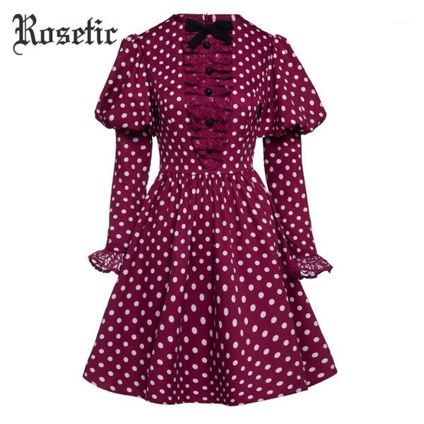 rosetic gothic vintage lolita dress polka dot women autumn retro bow lace 60s party student girl cute harajuku goth casual dress1, Black;gray
rosetic gothic vintage lolita dress polka dot women autumn retro bow lace 60s party student girl cute harajuku goth casual dress1, Black;gray