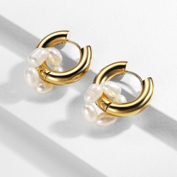 hoop & huggie punk gold silver color stainless steel earrings for women elegant circle pearl statement round jewelry gift 2021, Golden;silver
hoop & huggie punk gold silver color stainless steel earrings for women elegant circle pearl statement round jewelry gift 2021, Golden;silver
