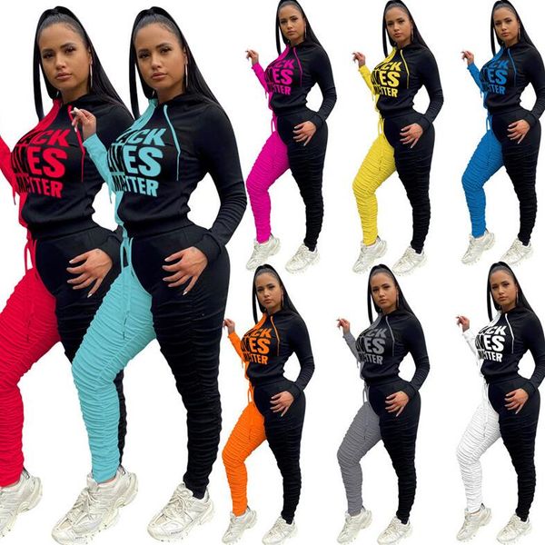 women tracksuit black lives matter letters long sleeves hooded fleece pleated pants leggings winter thickened sports suit s-2xl d102102, Gray
women tracksuit black lives matter letters long sleeves hooded fleece pleated pants leggings winter thickened sports suit s-2xl d102102, Gray