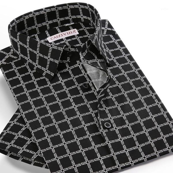 men's short sleeve plaid checkered printed hawaiian shirt pocket-less design standard-fit summer casual beach gingham shirts1, White;black
men's short sleeve plaid checkered printed hawaiian shirt pocket-less design standard-fit summer casual beach gingham shirts1, White;black