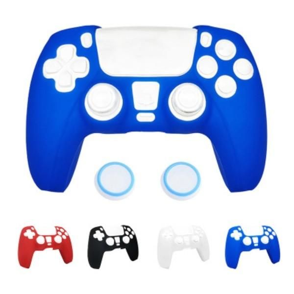 sony ps5 solid color handle silicone protective cover, with non-slip rocker cap playstation 5 game console accessories
sony ps5 solid color handle silicone protective cover, with non-slip rocker cap playstation 5 game console accessories