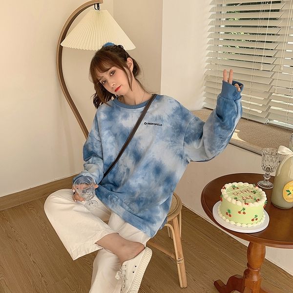 bf4n1 women's popular new 2020 clothing super sweater sweater cec long sleeve letter tie-dyed autumn fashion zbke1, Black
bf4n1 women's popular new 2020 clothing super sweater sweater cec long sleeve letter tie-dyed autumn fashion zbke1, Black