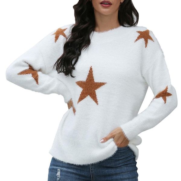 chandail manche longue femme pult mne round hear длинный рукав вязаный вручную звезды свитеров мода moda mujer otoo invierno mujer 2020 sqcy, White;black
chandail manche longue femme pult mne round hear длинный рукав вязаный вручную звезды свитеров мода moda mujer otoo invierno mujer 2020 sqcy, White;black