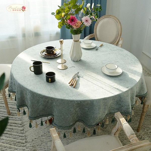proud rose grade round table cloth chenille table cover solid color tablecloth with pendants living room l supplies
proud rose grade round table cloth chenille table cover solid color tablecloth with pendants living room l supplies