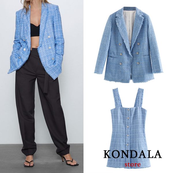 women blazer za office lady blue plaid two-piece women suit single-breasted long sleeve spring cardigan jacket 200923, White
women blazer za office lady blue plaid two-piece women suit single-breasted long sleeve spring cardigan jacket 200923, White