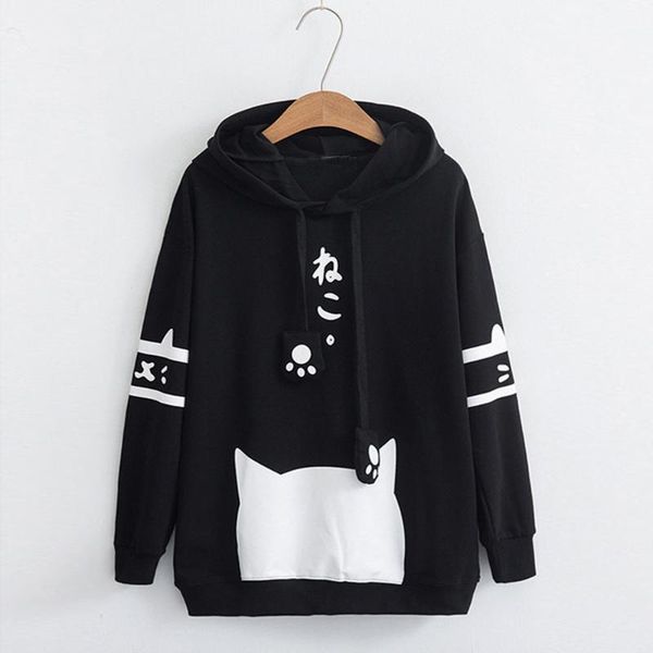 hoodies for women kawaii sweatshirt clothes casual long sleeve kitty cat print pocket thin blouse shirt #o1, Black
hoodies for women kawaii sweatshirt clothes casual long sleeve kitty cat print pocket thin blouse shirt #o1, Black