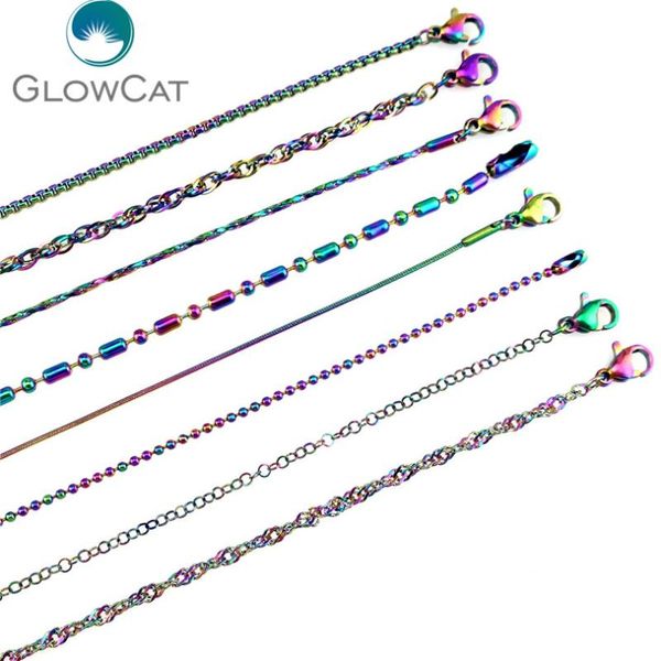chains 5x/lot more choice style rainbow color stainless steel chain necklace link jewelry making, Silver
chains 5x/lot more choice style rainbow color stainless steel chain necklace link jewelry making, Silver