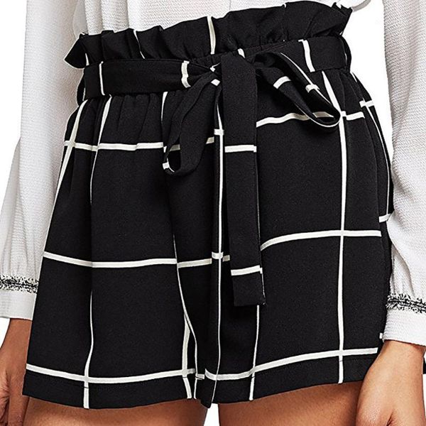 women's shorts womens plaid mid loose waist trousers jersey walking short mujer denim ladies high spodenki1, White;black
women's shorts womens plaid mid loose waist trousers jersey walking short mujer denim ladies high spodenki1, White;black