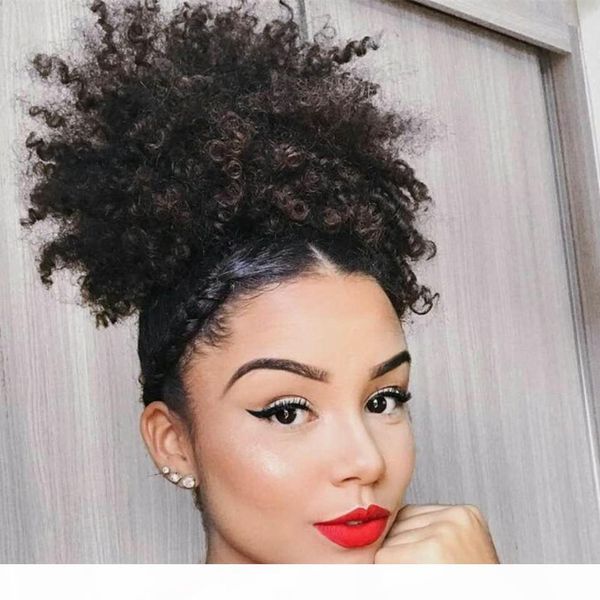 afro kinky curly human hair ponytails wraps de queue de cheval human hair clip in ponytail extensions 120g, Black
afro kinky curly human hair ponytails wraps de queue de cheval human hair clip in ponytail extensions 120g, Black