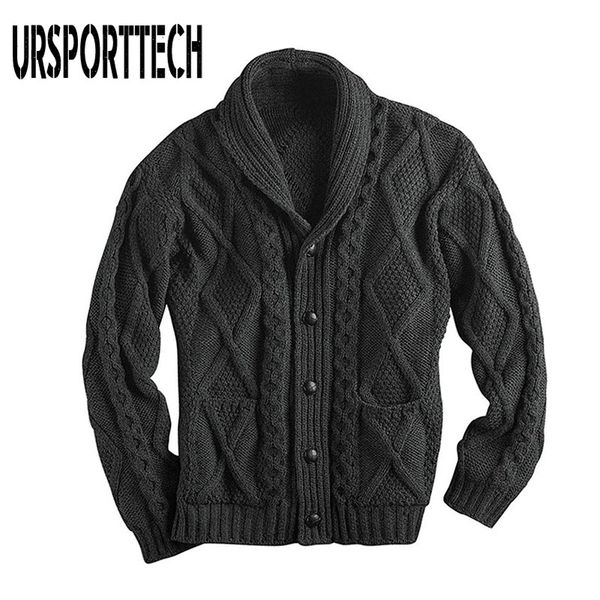 100% irish merino wool aran button men's sweater autumn winter new cardigan sweatercoat slim fit warm knitted sweater coat 201124, White;black
100% irish merino wool aran button men's sweater autumn winter new cardigan sweatercoat slim fit warm knitted sweater coat 201124, White;black