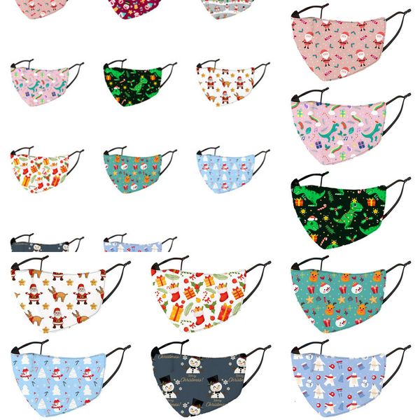 madedecorations christmas custom face cartoon mask masque christmas masks kid mascherina cotton reusable washable mask