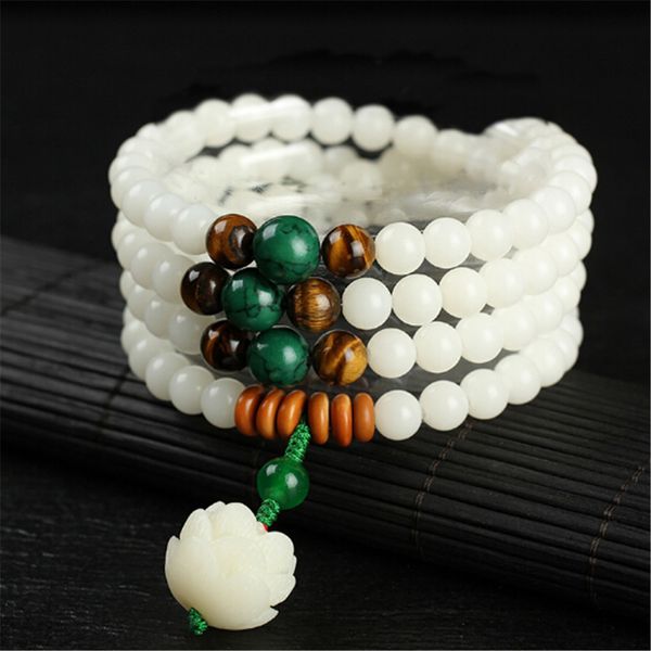 trendy 8mm natural white bodhi root beads 108 bracelet tiger eye stone carved lotus pendant strand bracelets women yoga jewelry t200422, Black
trendy 8mm natural white bodhi root beads 108 bracelet tiger eye stone carved lotus pendant strand bracelets women yoga jewelry t200422, Black