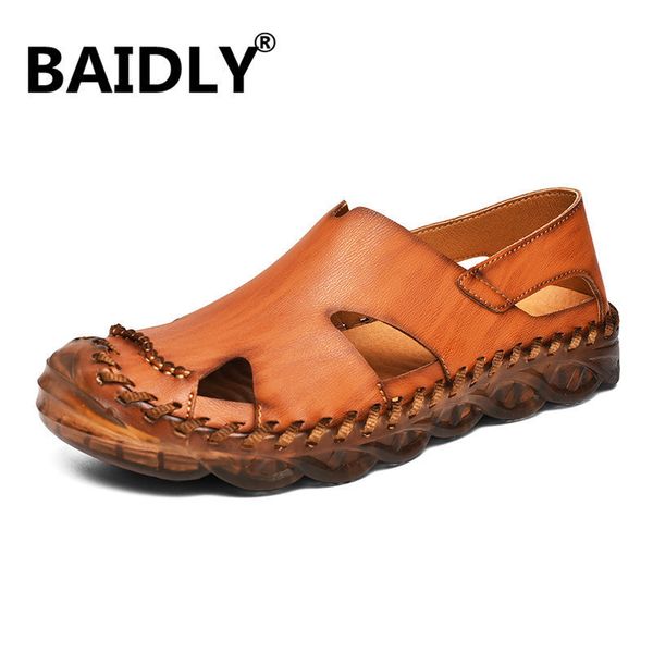 summer men genuine leather sandals comfortable casual shoes men outdoor beach rubber non-slip sole sandals shoes male t200420, Black
summer men genuine leather sandals comfortable casual shoes men outdoor beach rubber non-slip sole sandals shoes male t200420, Black