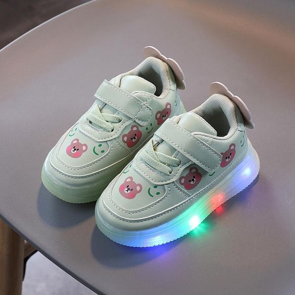 kids shoes with lights spring autumn toddler bear boys girls glowing sneakers children sports shoes for baby flash led sneakers wmtpvt, Black 
kids shoes with lights spring autumn toddler bear boys girls glowing sneakers children sports shoes for baby flash led sneakers wmtpvt, Black