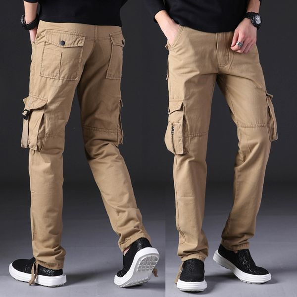 2021 new autumn winter pure cotton cargo work style tactical pants men khaki trousers plus size 0tap, Black
2021 new autumn winter pure cotton cargo work style tactical pants men khaki trousers plus size 0tap, Black