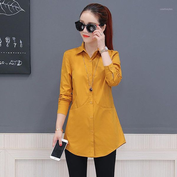 korea style women blouse shirts 2020 elegant women cardigan plus size solid casual shirt blouses feminina shirt 1, White 
korea style women blouse shirts 2020 elegant women cardigan plus size solid casual shirt blouses feminina shirt 1, White