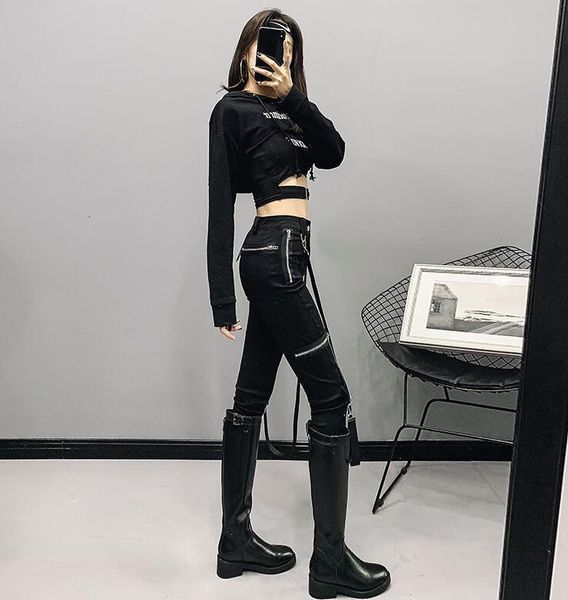 woman leggings women's new fashion zipper streamers leggings women's casual pants drop shipping good quality, Black
woman leggings women's new fashion zipper streamers leggings women's casual pants drop shipping good quality, Black