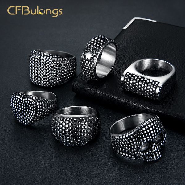 cfbulongs vintage geometric punctiform signet men's 316l stainless steel punk hip hop finger ring men jewelry party gift, Golden;silver
cfbulongs vintage geometric punctiform signet men's 316l stainless steel punk hip hop finger ring men jewelry party gift, Golden;silver