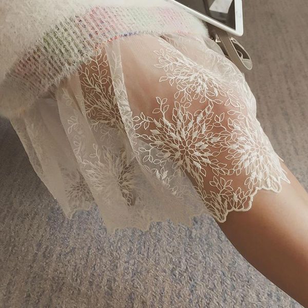 summer mori girl lace tulle pleated skirt women solid lace mesh elastic waist embroidery hollow kawaii slim princess skirt k050, Black
summer mori girl lace tulle pleated skirt women solid lace mesh elastic waist embroidery hollow kawaii slim princess skirt k050, Black