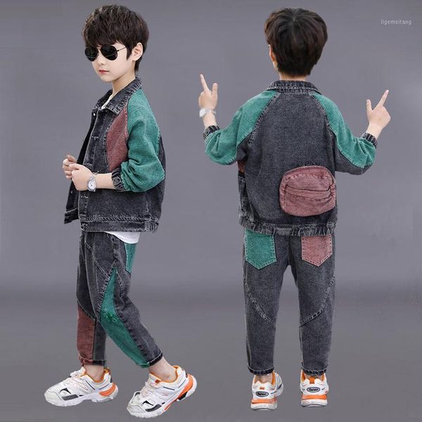 baby boys clothes sets 4-13 years old spring and autumn 2-pieces-sets korean denim suit coat +jeans multicolor stitching pocket1, Blue;gray
baby boys clothes sets 4-13 years old spring and autumn 2-pieces-sets korean denim suit coat +jeans multicolor stitching pocket1, Blue;gray